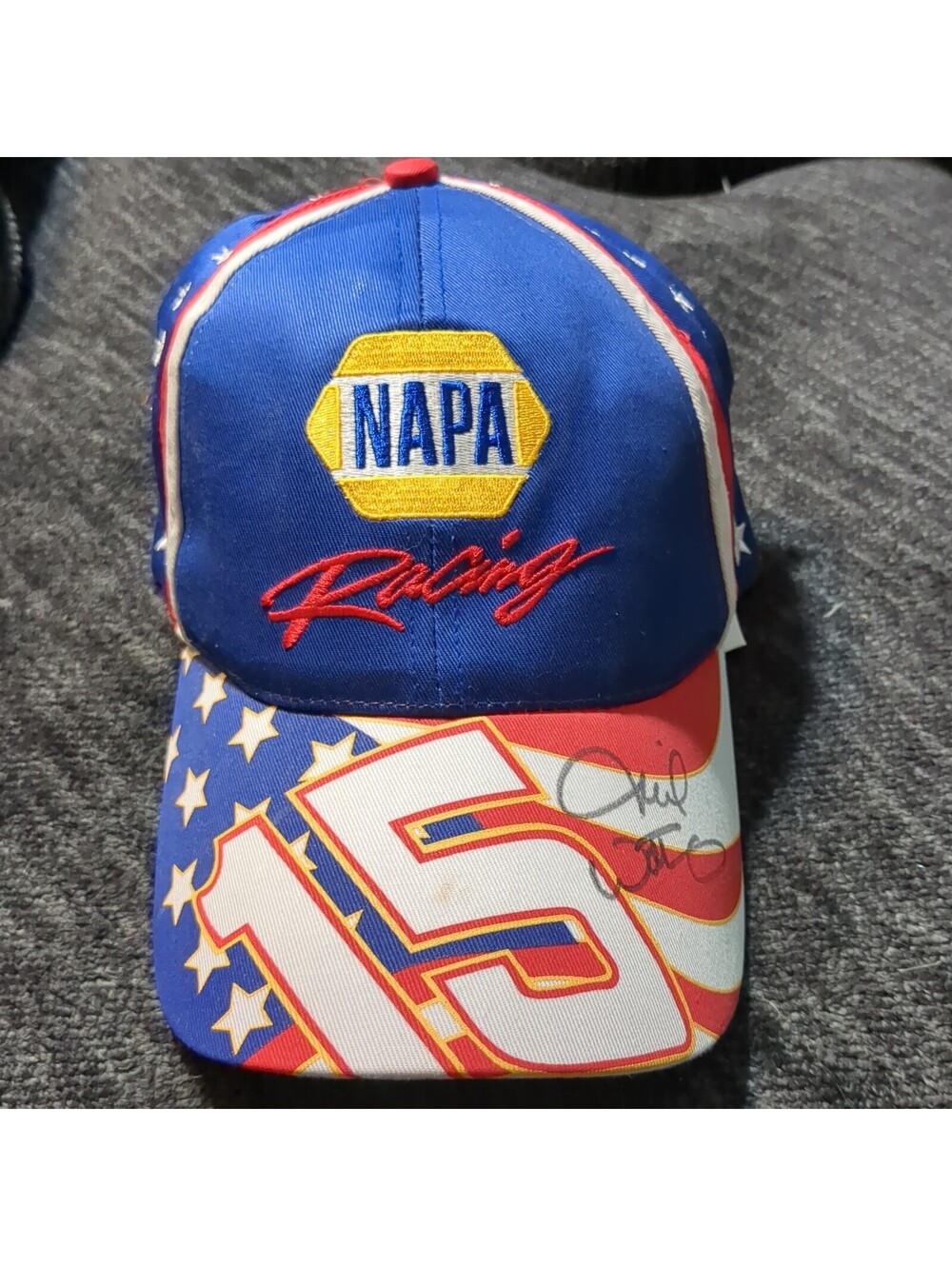 Vintage Nascar Signed NAPA Racing #15 Waltrip Cap Hat Vintage Snapback Race